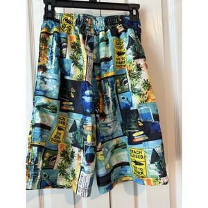 OP Boys Shark Print Swim Trunks – Size XL‎ (14-16)